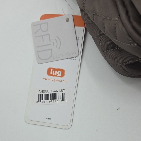 Lug Carousel Quilted Messenger Bag in Walnut NWT - Picture 5 of 16